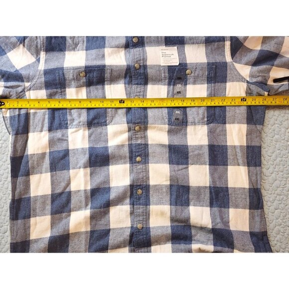 Sonoma Men’s XXL Supersoft Flannel Shirt – Blue & White Check NWT - Picture 4 of 10